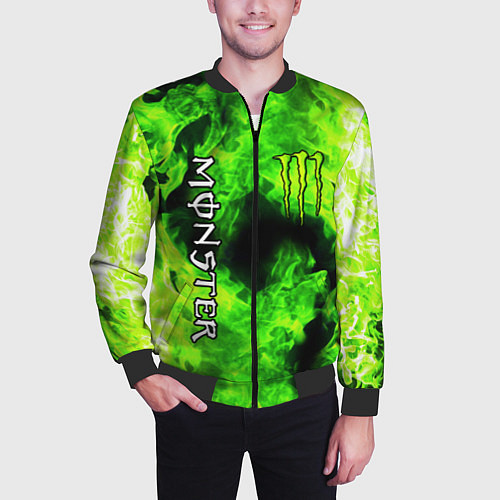 Мужской бомбер MONSTER ENERGY / 3D-Черный – фото 3
