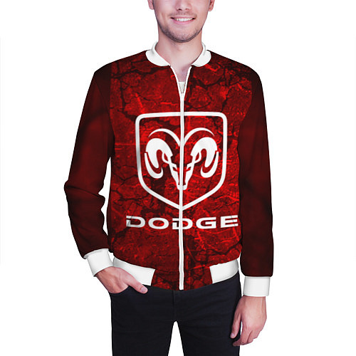 Мужской бомбер DODGE / 3D-Белый – фото 3