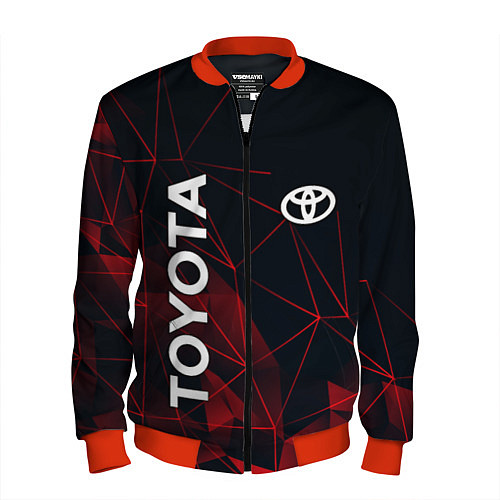Мужской бомбер TOYOTA / 3D-Красный – фото 1