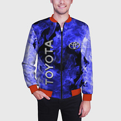 Бомбер мужской TOYOTA, цвет: 3D-красный — фото 2