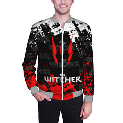 Бомбер мужской The Witcher, цвет: 3D-меланж — фото 2