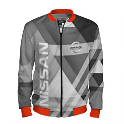 Бомбер мужской NISSAN, цвет: 3D-красный