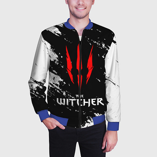 Мужской бомбер The Witcher / 3D-Синий – фото 3
