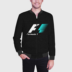 Бомбер мужской Formula 1, цвет: 3D-черный — фото 2