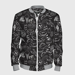 Бомбер мужской Еда, цвет: 3D-меланж