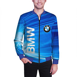 Бомбер мужской BMW, цвет: 3D-синий — фото 2