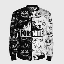 Бомбер мужской FORTNITE MARSHMELLO, цвет: 3D-черный