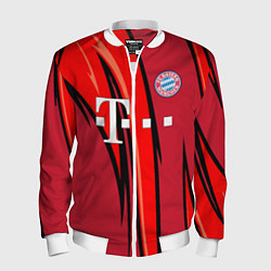 Бомбер мужской ФК Бавария Мюнхен, цвет: 3D-белый