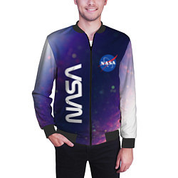 Бомбер мужской NASA НАСА, цвет: 3D-черный — фото 2