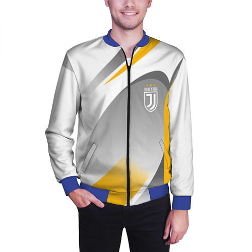 Мужской бомбер Juventus Uniform / 3D-Синий – фото 3