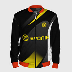 Бомбер мужской BORUSSIA DORTMUND, цвет: 3D-красный