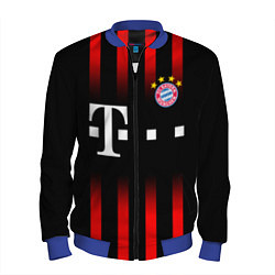 Бомбер мужской FC Bayern Munchen, цвет: 3D-синий