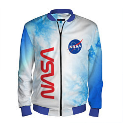 Бомбер мужской NASA НАСА, цвет: 3D-синий