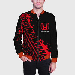 Бомбер мужской HONDA ХОНДА, цвет: 3D-красный — фото 2