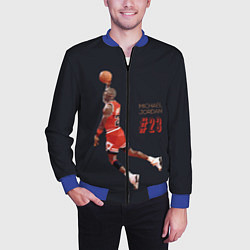 Бомбер мужской MICHAEL JORDAN, цвет: 3D-синий — фото 2