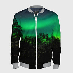 Мужской бомбер Северное сияние