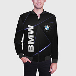 Бомбер мужской BMW, цвет: 3D-черный — фото 2
