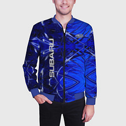 Бомбер мужской Subaru, цвет: 3D-синий — фото 2