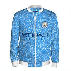 Бомбер мужской Manchester City 2021 Home Kit, цвет: 3D-белый