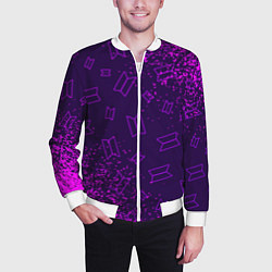 Бомбер мужской BTS БТС, цвет: 3D-белый — фото 2