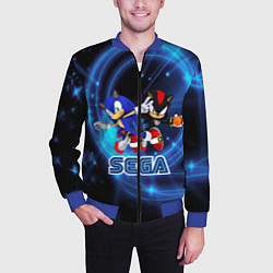 Бомбер мужской Sonic SEGA, цвет: 3D-синий — фото 2