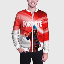 Бомбер мужской FORTNITE, цвет: 3D-белый — фото 2