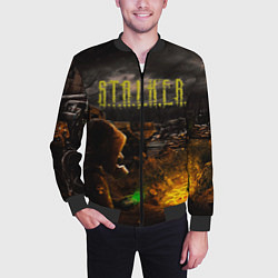 Бомбер мужской Stalker 2, цвет: 3D-черный — фото 2
