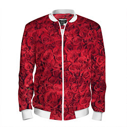 Бомбер мужской Розы, цвет: 3D-белый