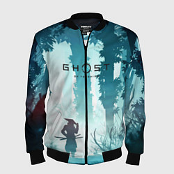 Бомбер мужской Ghost of Tsushima, цвет: 3D-черный