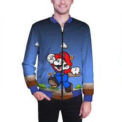 Бомбер мужской Mario, цвет: 3D-синий — фото 2