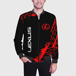 Бомбер мужской LEXUS ЛЕКСУС, цвет: 3D-черный — фото 2