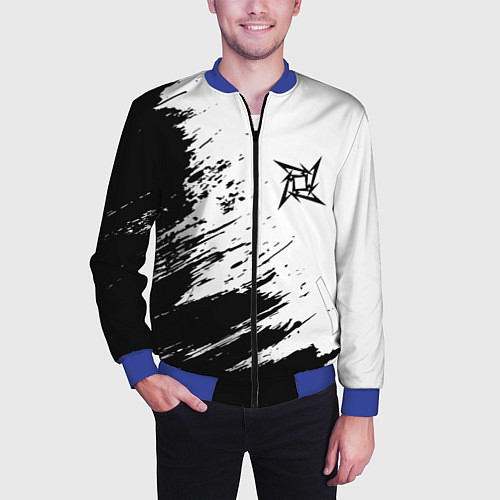 Мужской бомбер METALLICA МЕТАЛЛИКА / 3D-Синий – фото 3