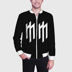 Бомбер мужской Marilyn Manson, цвет: 3D-белый — фото 2