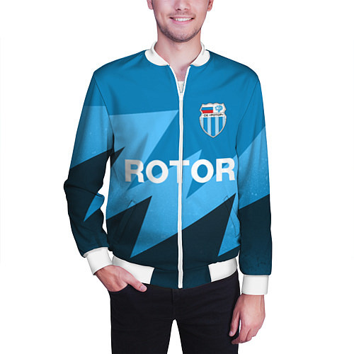 Мужской бомбер РОТОР Волгоград / 3D-Белый – фото 3