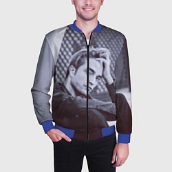 Бомбер мужской Роберт Паттинсон, цвет: 3D-синий — фото 2
