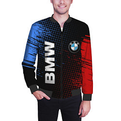 Бомбер мужской BMW ТЕКСТУРА, цвет: 3D-черный — фото 2