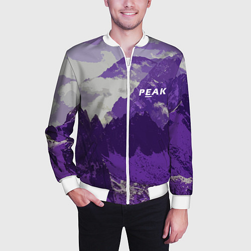 Мужской бомбер PEAK / 3D-Белый – фото 3