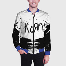 Бомбер мужской Korn, цвет: 3D-синий — фото 2