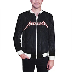 Бомбер мужской Metallica, цвет: 3D-белый — фото 2