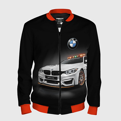 Мужской бомбер Safety car / 3D-Красный – фото 1