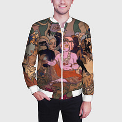 Бомбер мужской BRING ME THE HORIZON ART, цвет: 3D-белый — фото 2