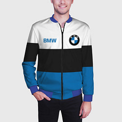 Бомбер мужской BMW SPORT, цвет: 3D-синий — фото 2