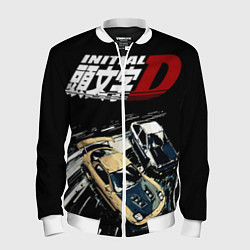 Бомбер мужской Initial D Z, цвет: 3D-белый