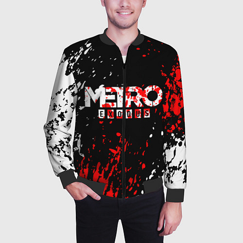 Мужской бомбер METRO EXODUS / 3D-Черный – фото 3