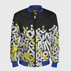 Бомбер мужской GRAFFITY, цвет: 3D-синий