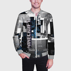 Бомбер мужской Minecraft, цвет: 3D-меланж — фото 2
