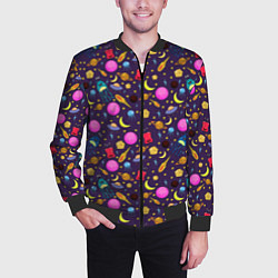 Бомбер мужской SPACE, цвет: 3D-черный — фото 2