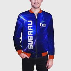 Бомбер мужской Субару, цвет: 3D-красный — фото 2