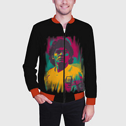 Бомбер мужской Diego Maradona, цвет: 3D-красный — фото 2