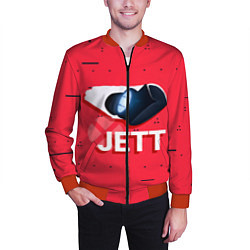Бомбер мужской Jett, цвет: 3D-красный — фото 2